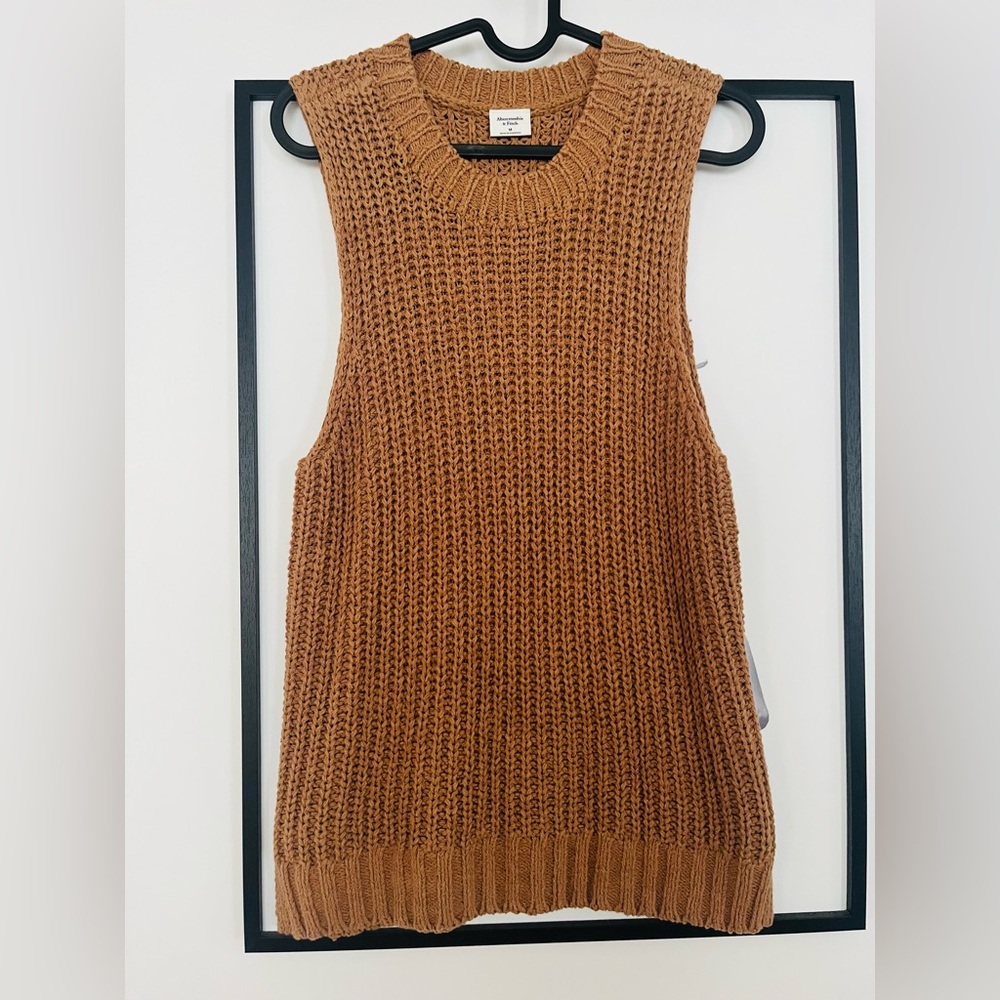 Abercrombie & Fitch Women's Sleeveless Knit Sweater - Brown